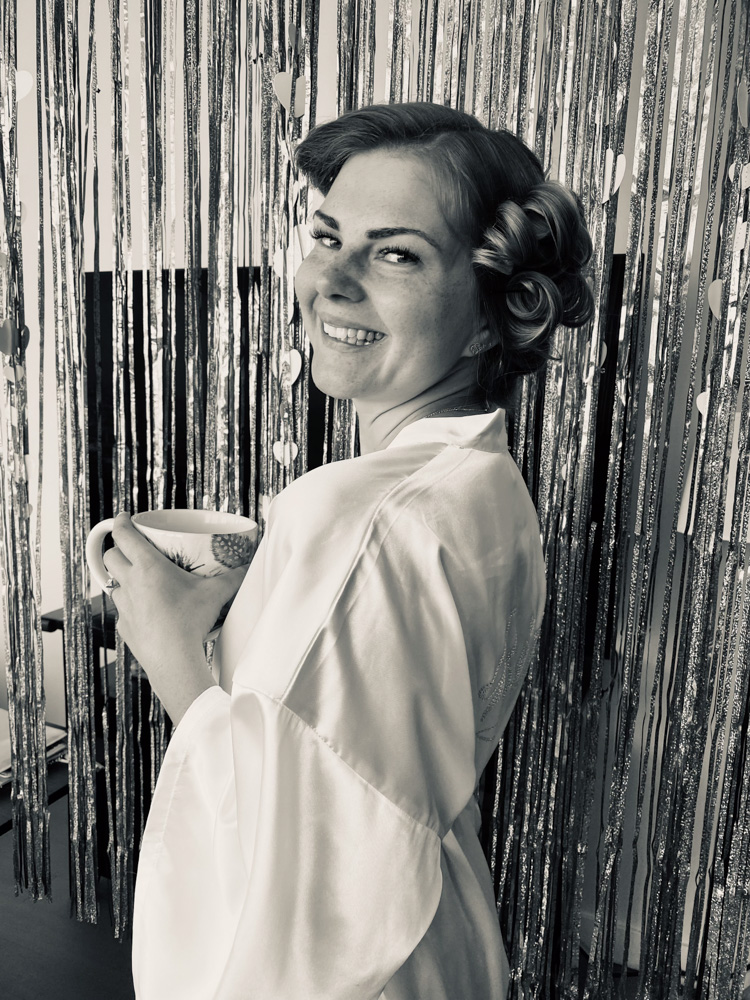 Black and white portrait