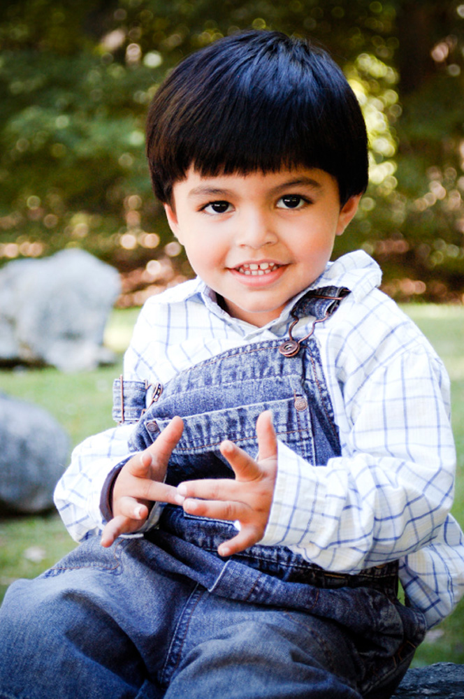 Portrait of a child outdoors