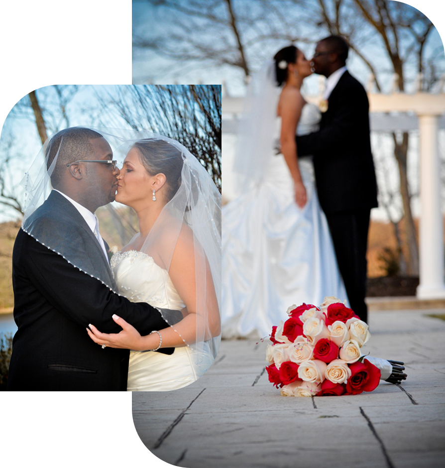 Wedding couple portrait